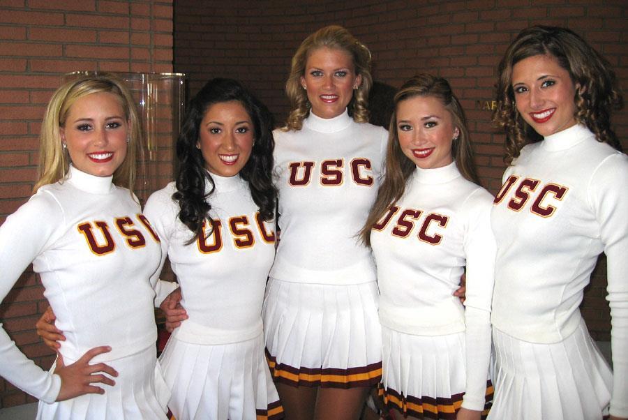 maximuscaligula:  Perfect kidnap fodder-USC Song Girls proudly stick out their perfect