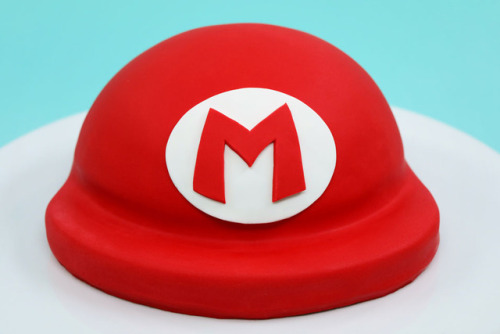 Mario Hat Cake Yields one 8-inch round and one half 6-inch sphere cake  The things you’ll need