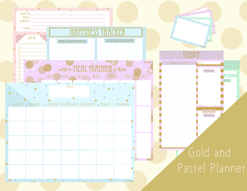 study-j: 30+ pages of printable planners for only $15!! Print as much as you want and use them for a