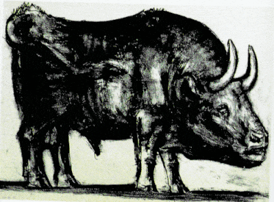 nobrashfestivity: “ Pablo Picasso, The Bull, Lithograph Series, 1945 Museo de Arte Moderno, Nueva York más ”