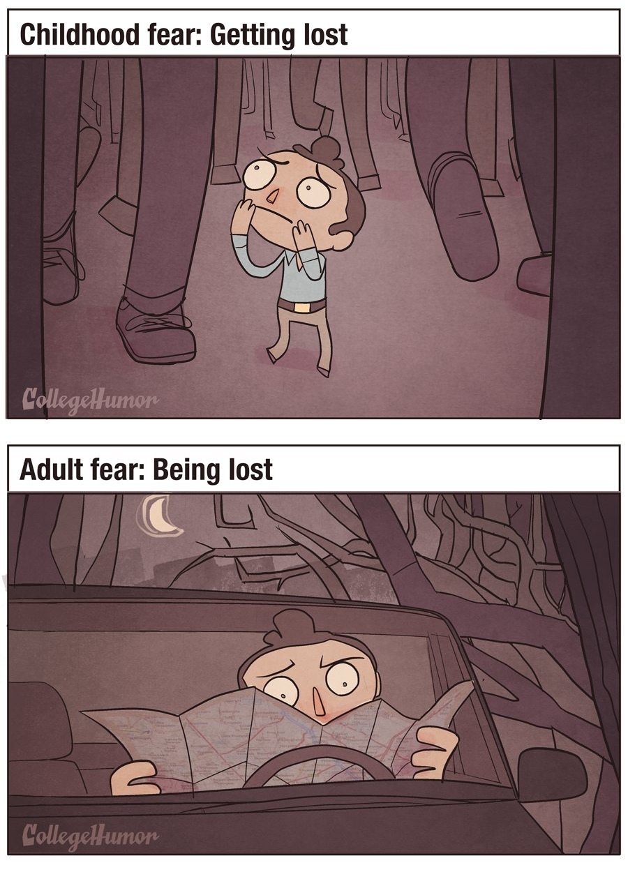 pr1nceshawn:   Your Worst Nightmares During Childhood vs. Adulthood 