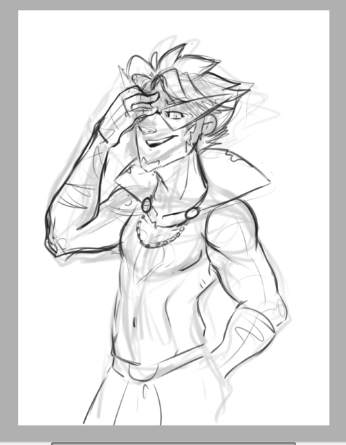 Gosh I really missed my workstation TwTDont think ill be able to finish this before leaving for the Con so&hellip; have a sketch in the meantime :P