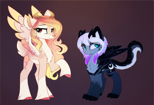 magnalunaarts:Deer-Celestia and cat-Luna :3