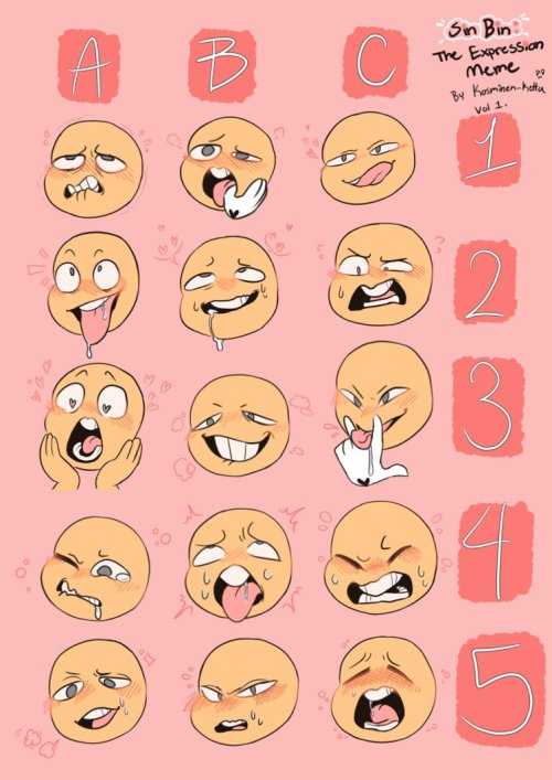 popbirb:*Send me an Expression and a Character n I’ll draw it*Hey hi I made an art meme, and bc ther