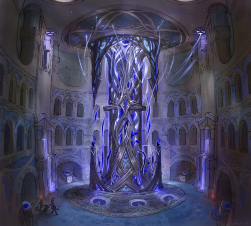 More Legion concepts, Nightborne Dark Arcane Well!  Image copyright Blizzard Entertainment.
