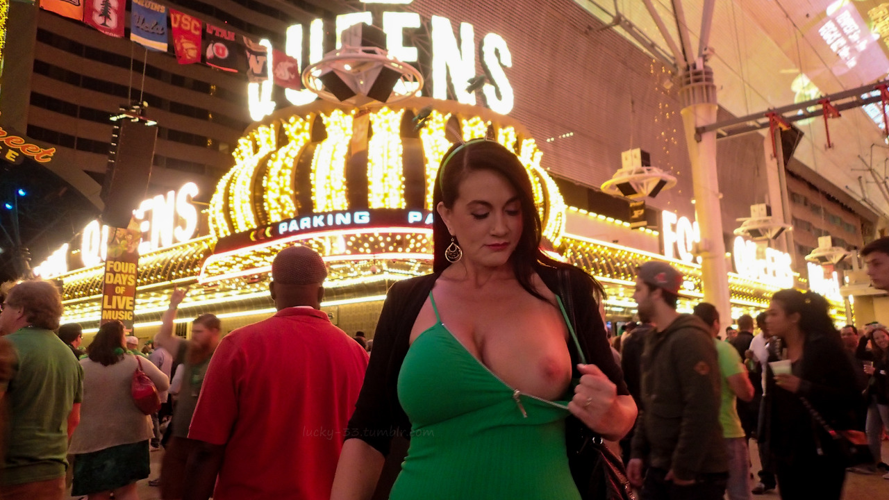 Mar 2014We had a little St. Paddy&rsquo;s Day fun on Fremont St. last night!