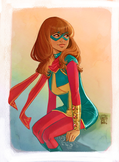 Ms Marvel tribute Febraury 2016 PS CS6 + Cintiq 22HD