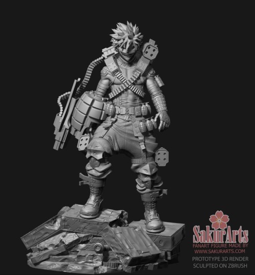 FANART FIGURE BAKUGOU KATSUKI POPULARITY POLL BY SAKURARTS 3D RENDER SCULPTED ON ZBRUSH Hey guys! To