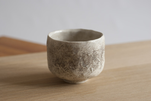Phillip Finder - Autumn 2019.  Teabowl with slips and glazes, fired in oxidation.