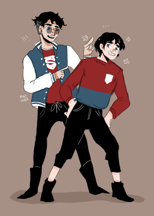 minthues:timkon in matching clothes hehehehe
