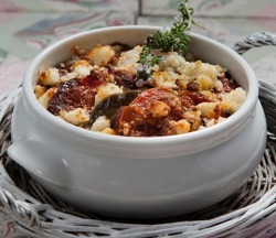 chefthisup:  Beef stew with eggplant &