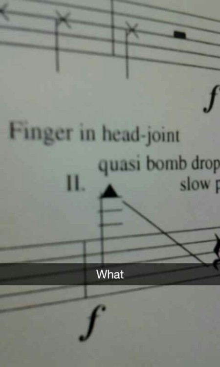 scaels:  valeatrahslane:  290pika:  scaels:  Band snapchats are the best snapchats  Godzilla Eats Las Vegas is best band piece  Please tell me this isn’t the flute part  Its piccolo 