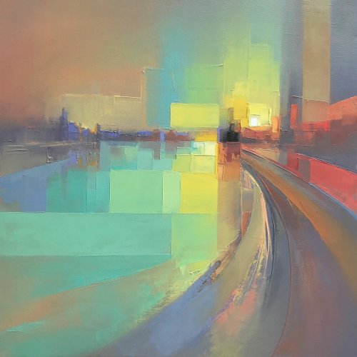 supersonicart:Jason Anderson, Paintings.Stunning abstract landscapes by British artist Jason Anderso
