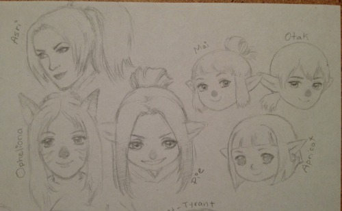 salacia:  I made sketches of friends’/followers’ ffxi/ffxiv characters while away, for funsies, the ones I could remember anyhow. I added a few more once home. If yours isn’t on there, let me know and I’ll sketch one for you lol, if you want.