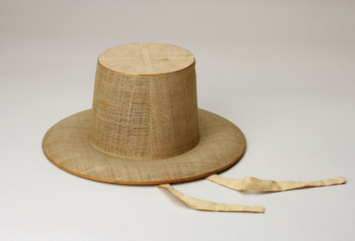 Traditional Korean hats made from horsehair. The white versions were worn during periods of mourning