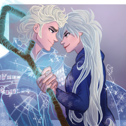 juliajm15:  Finally the Jelsa genderbent pic I’ve promised :) also a chance to change man Elsa’s clothes a little… 