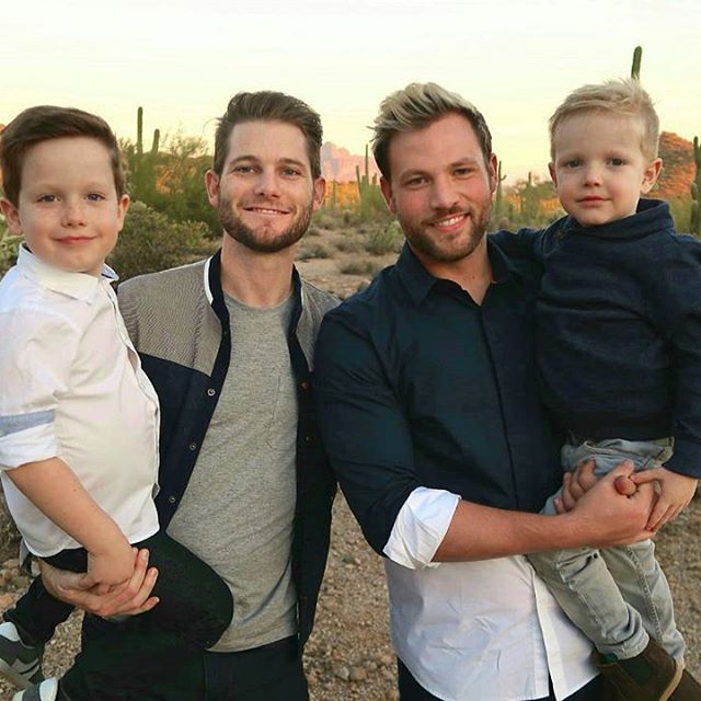 peek-a-dillo:   Model parents Devon and Rob and their two beautiful boys are giving