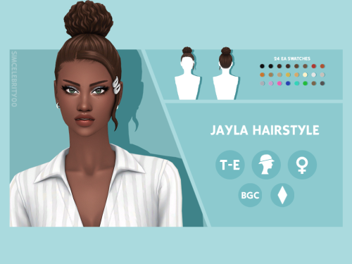 Isabella, Jayla, & Tay HairstylesMaxis Match HairstylesAvailable for Teens-Elders24 EA swatchesH