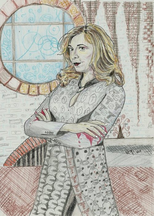 March challenge was ‘Art’ featuring: Yvonne Hartman in the style of Klimt’s Woman in Gold, Cheetah P