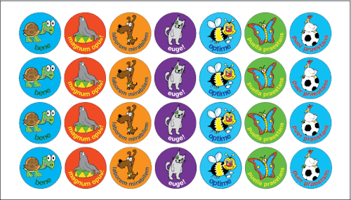 Latinae Schidae Adhaesivae Quae Praemia Sunt!Latin Reward Stickers!