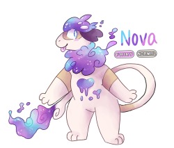wooprdoopr:  a pokesona !! they’re a fairy/normal smeargle that paint dreams and is a fragile baby. they/them pronouns :0   color pallet not biased in anyway,,, what are you talking about,, 
