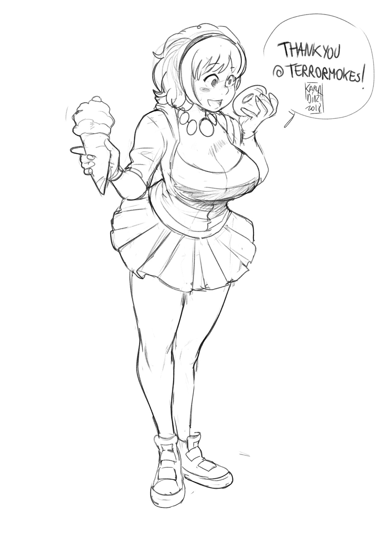 karladiazcomic: Sketches I did during the stream!   https://www.twitch.tv/karladiaz