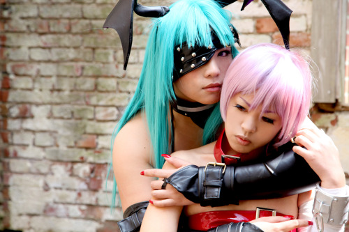 Porn Darkstalkers - Morrigan & Lilith (Chouzuki photos