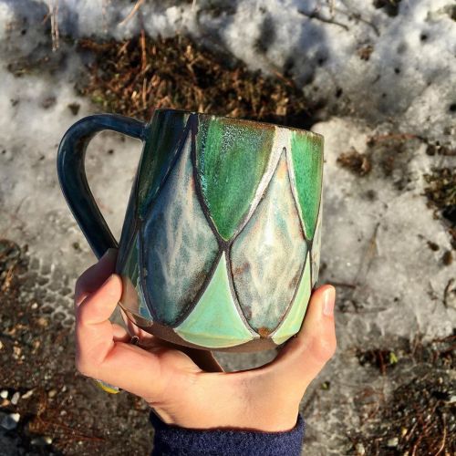 New mug experiment&hellip; that middle color didn’t turn out like I planned but I like the