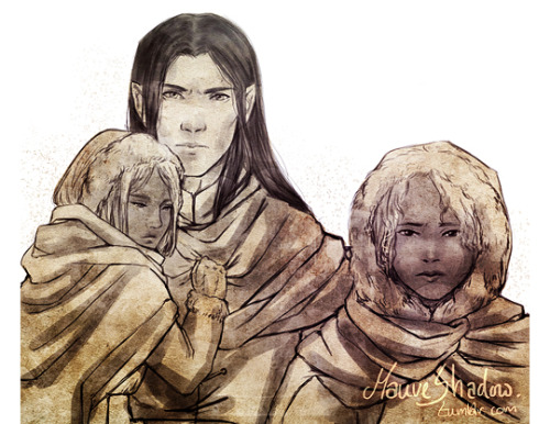 mauveshadow:Turgon, Elenwë and Idrilright before everything went downhill on the ice.since it’s my b