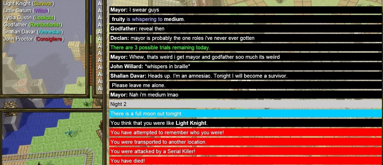 A blog for Town of Salem game experiences — Played a Custom game and got  the vampire hunter