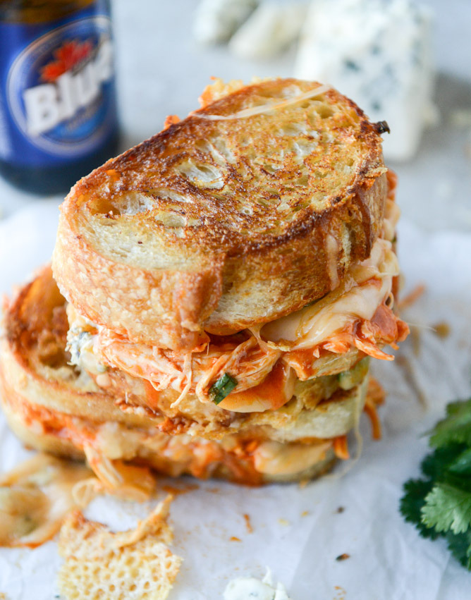 do-not-touch-my-food:  Buffalo Chicken Grilled Cheese  