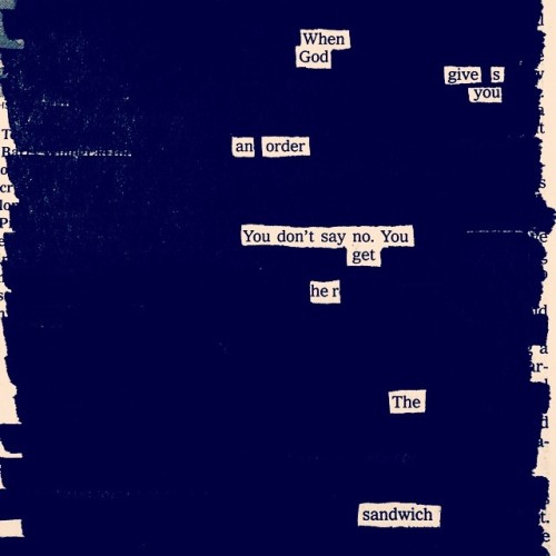 newspaperblackout:Newspaper Blackouts by Austin KleonFollow me on Twitter (@austinkleon) or Instagra