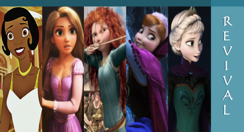 thedizbizz:  eridanhorsebutt:  I think the forgotten one with the dark brown hair and the girl in honorary aren’t disney  They’re all from Disney. Merida is the only one that is Disney/Pixar, but I still counted her. 