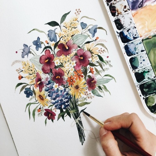 Botanical Watercolor Painter Shealeen Louise, on...