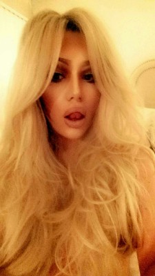 realtranny619:  Blonde or dark hair what’s better I want to look like a total whore. … let me know what you guys think  Dark