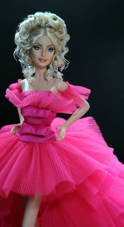 Barbie® Pink Collection™ Doll - Pink Premiere  This is a repainted and restyled Barbie® Pink Collect