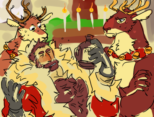 opferziege:Hot bara santa slept in this christmas and disappointed EVERYONE….