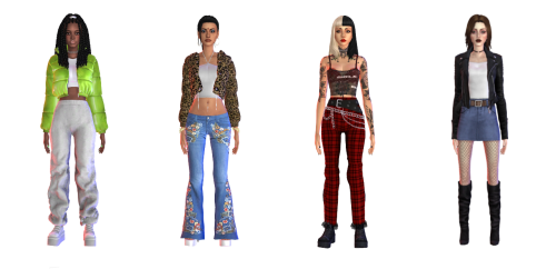 90s-Inspired Lookbook (Part 1/?)1. Hair | Choker | Jacket | Pants | Shoes | Nails | Eyeliner (Gillia