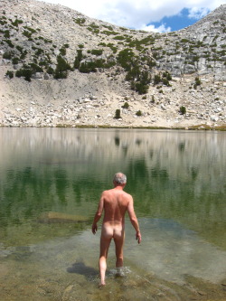 Publicnudists:  Trail Lake, Near Mono Pass, John Muir Wilderness, Sierra Nevada,