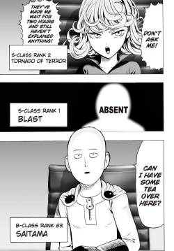 newwwwwwwwws&hellip; neeeeeed newwwwwwws   i didnt give any kind of a damn about eyeshield twenty-one, but the guys redraws of one punch man are amazing.