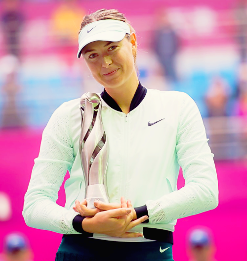 Maria Sharapova claims her 1st title since 2015 at Tianjin Open (7-5 7-6)