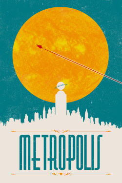 xombiedirge:  Metropolis (New Version) by Justin Van Genderen / Tumblr 18” X 24” screen print featuring metallic inks, S/N editions of 50. Available from Galerie F on Monday, May 26th 2014, at 2pm CST HERE,