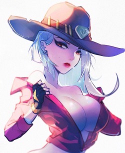 nijigenlewd: Ashe by artist 華小路 (weibo)