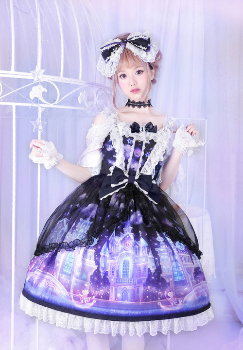 lolita-wardrobe:  New Release: Moonlight Forest 【Fantasy Castle】 Series ◆ Shopping Link &gt;&