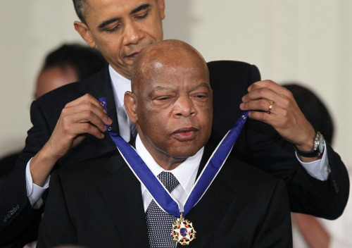 Rep. John Lewis, the sharecroppers’ son who became a titan of the civil rights movement, died Friday