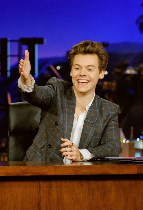 Harry Styles On The Late Late Show Through The Years. 