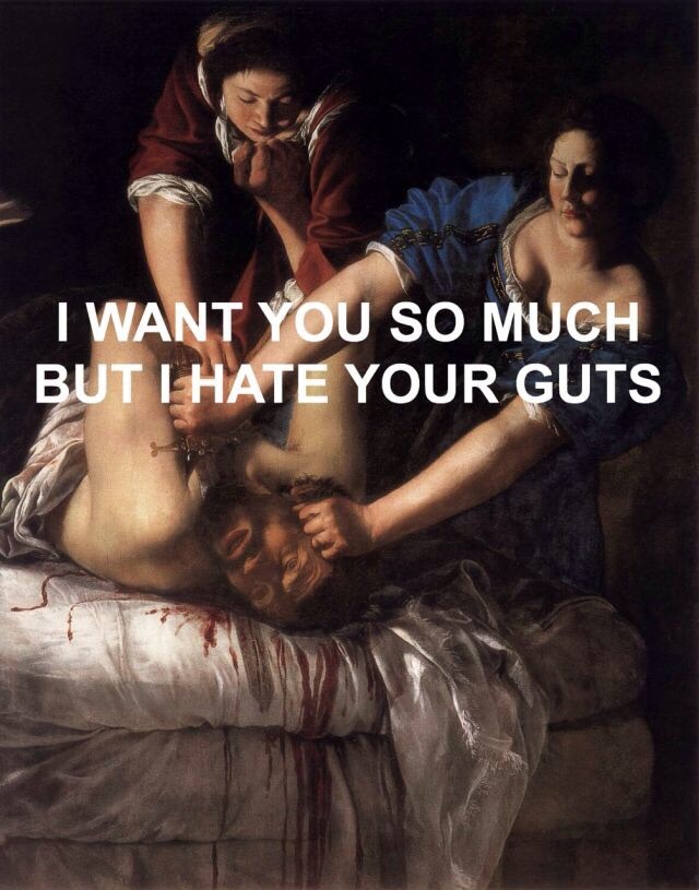 watercolorchest:  &ldquo;Judith Slaying Holofernes&rdquo; - Artemisia Gentileschi