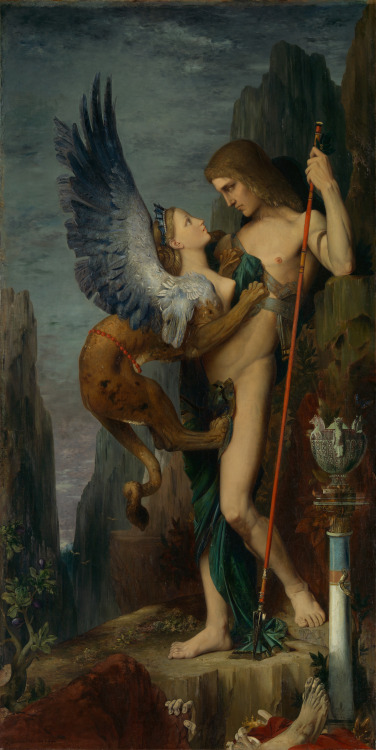 oncanvas:  Oedipus and the Sphinx, Gustave