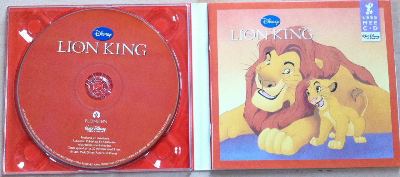 Jachtluipaard Gevoelig voor Onbelangrijk My Disney Collection — The Lion King read-along CD and book Dutch