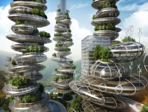 futurist-foresight:An interesting vision for vertical farming. staceythinx:Architect Vincent Cal